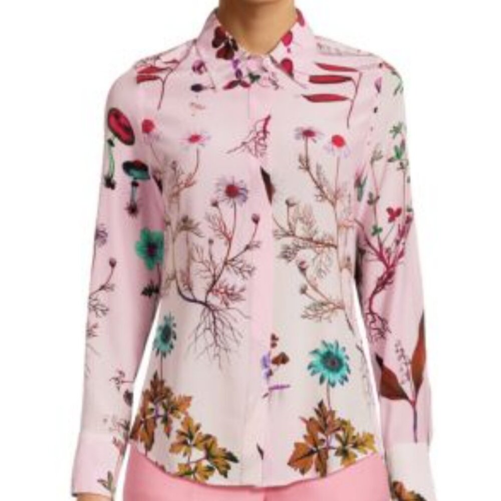 Stella McCartney Willow Floral Silk Shirt